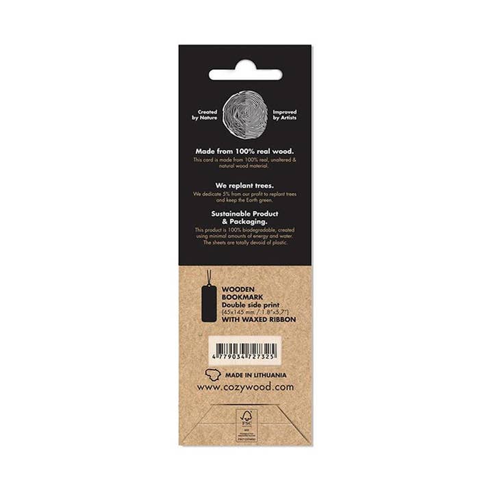 Cozywood - Wholesale Bookmark - Thousands in the sky Wooden Bookmark4
