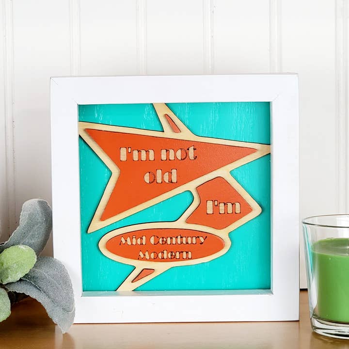 Mid Century Modern design funny sign Wall or tabletop accent and other Purchase Wholesale mid century modern planter. Free Returns & Net 60 Terms on Faire trending on Faire.