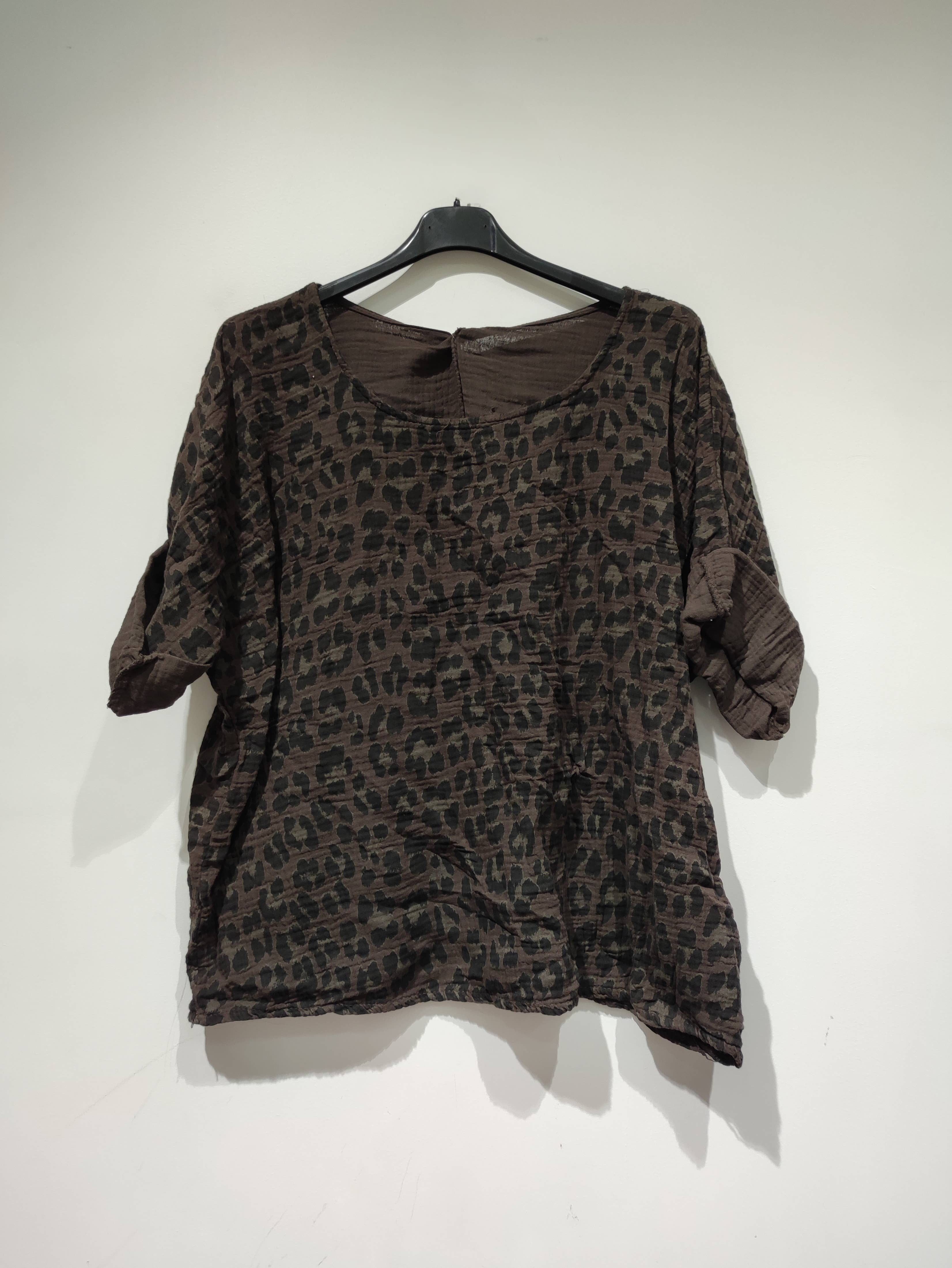 Pomelo paris - Venta al por mayor Blusa - Mujer - Blusa Leopardo COTTON GAS8