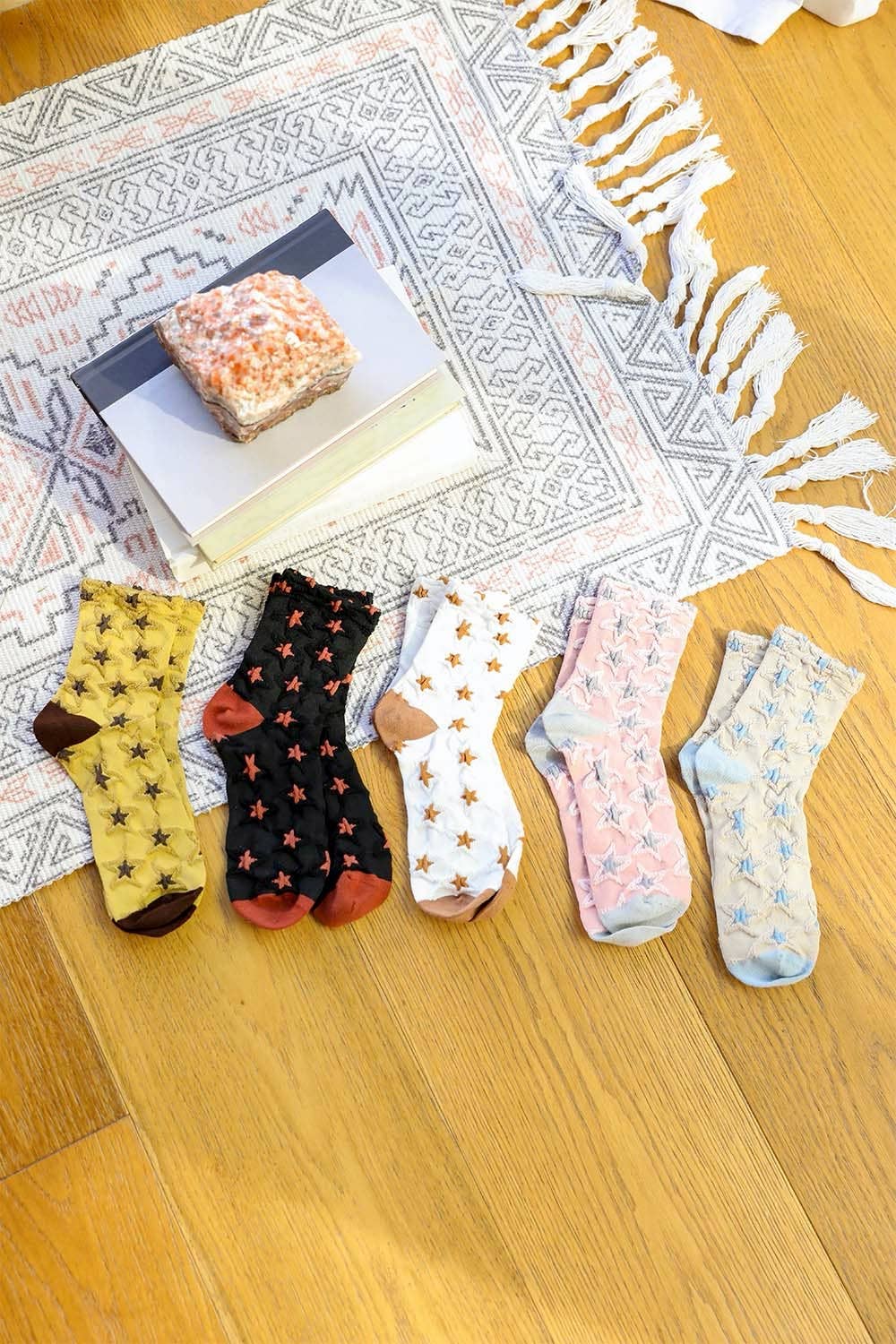 Leto Accessories - Wholesale Socks - Women's - Eco-Friendly Star Design Organic Socks 🌟7