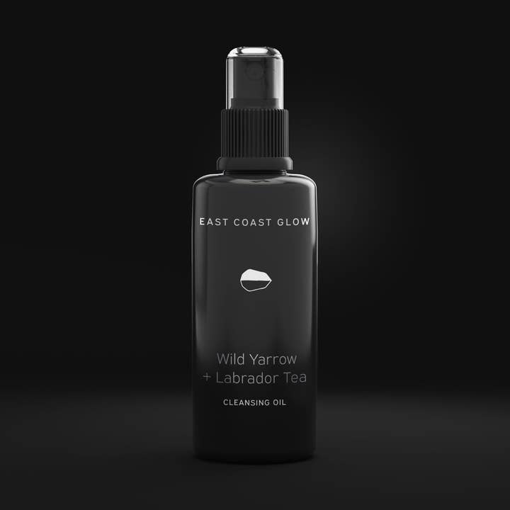 Huile nettoyante à base de millefeuille sauvage et de thé du Labrador pour la vente par East Coast Glow