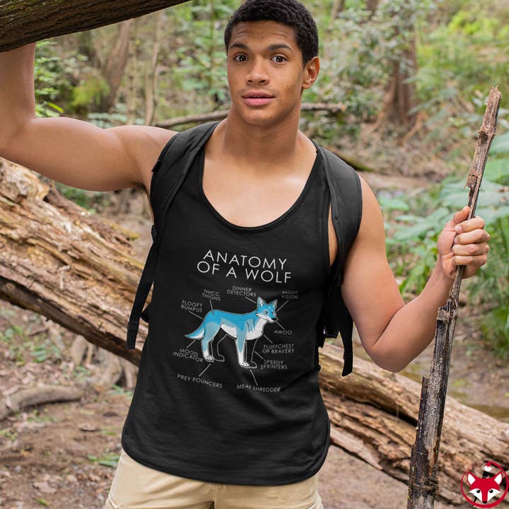 Wolf Light Blue - Tank Top for wholesale by Artworktee