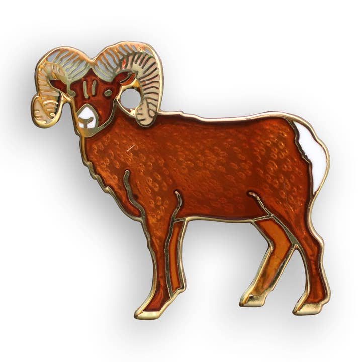 Rocky Mountain Bighorn Sheep Pin for wholesale by Adventure Booty