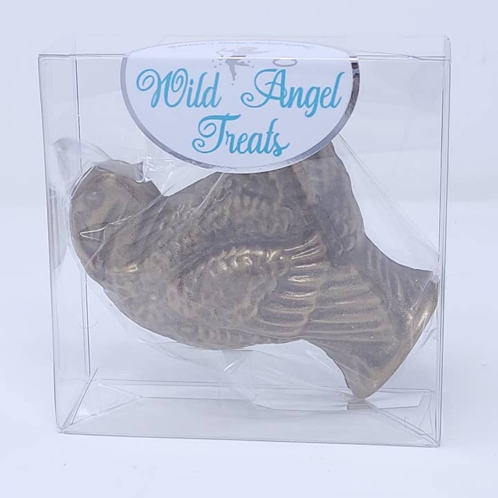 Wild Angel Treats, LLC - Wholesale Chocolate - Thanksgiving Turkey Solid Chocolate option Gold Dust or Ruby
