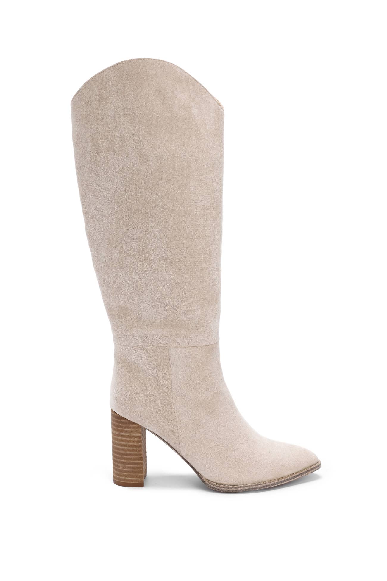 Oliccui - Wholesale Boots - Women's - TALL BLOCK HEEL FAUX SUEDE BOOTS6