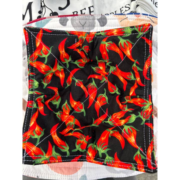 Soup Koozie - Hot Peppers Small for wholesale by Olive Loom