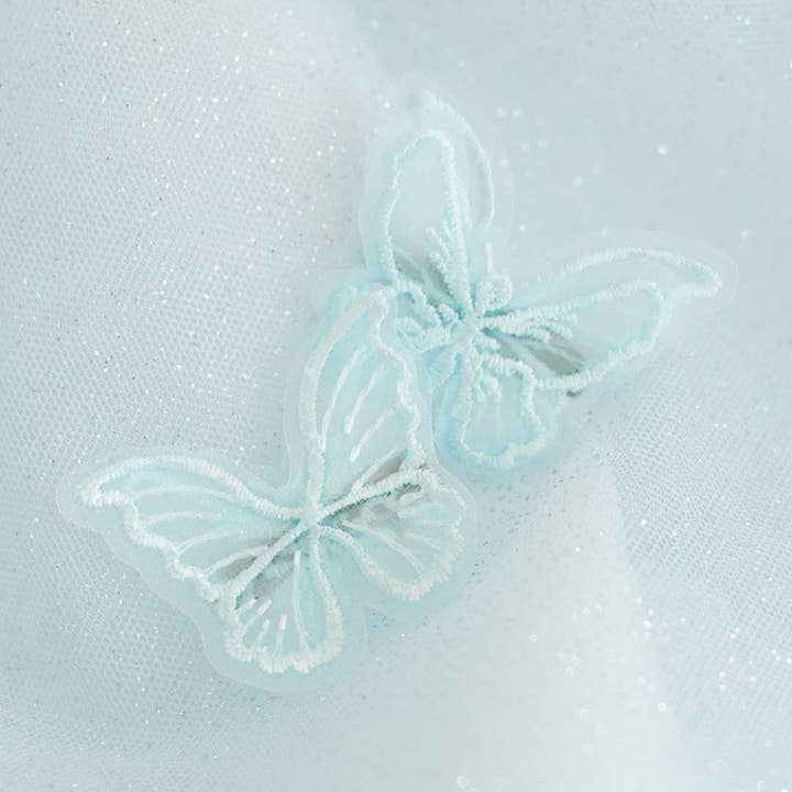 Blue Butterfly Pigtail Clips for wholesale by Bebe Theory
