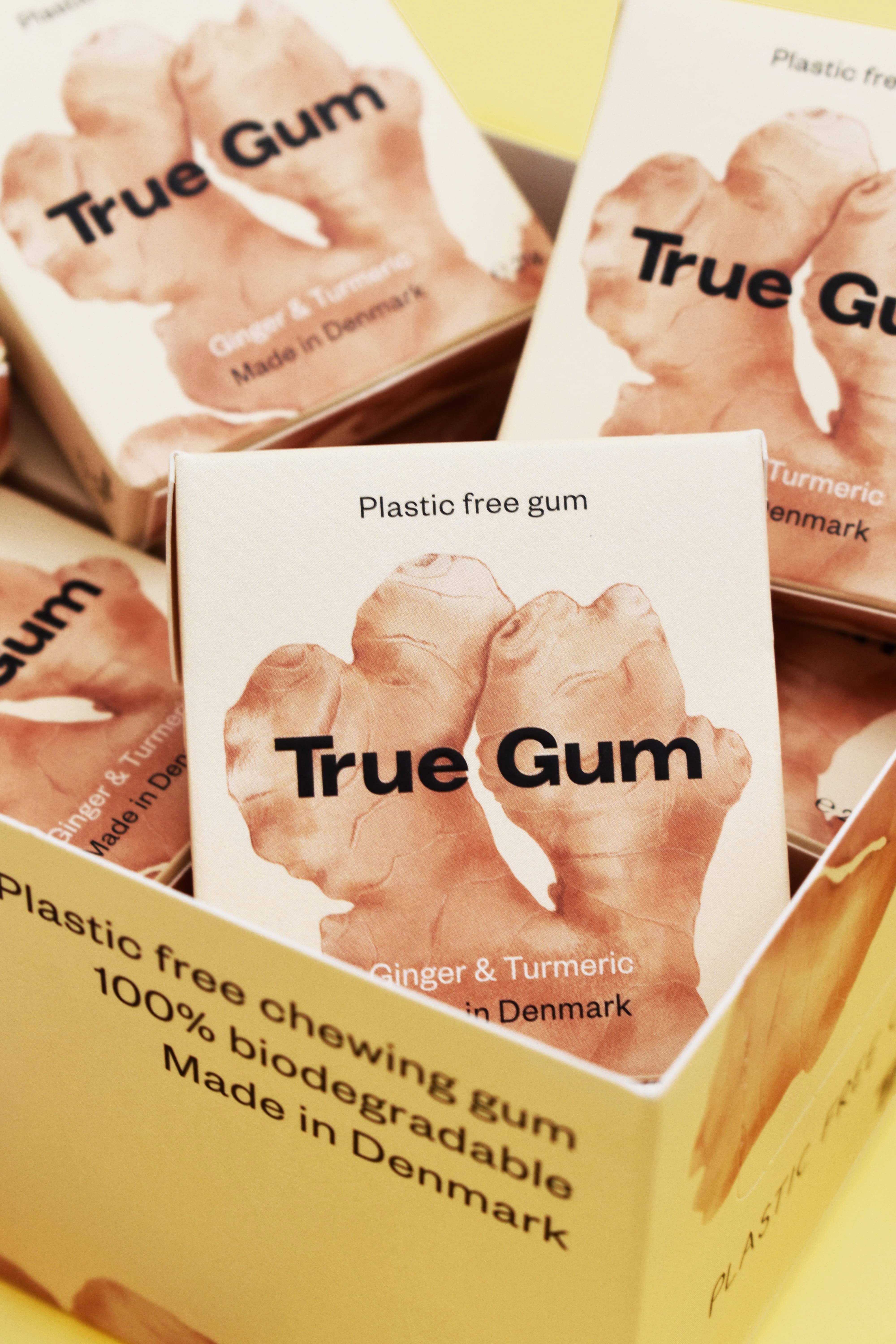 Gourmandise - Wholesale Chewing Gum - Plastic-free gum Ginger & Turmeric flavour TRUE GUM4