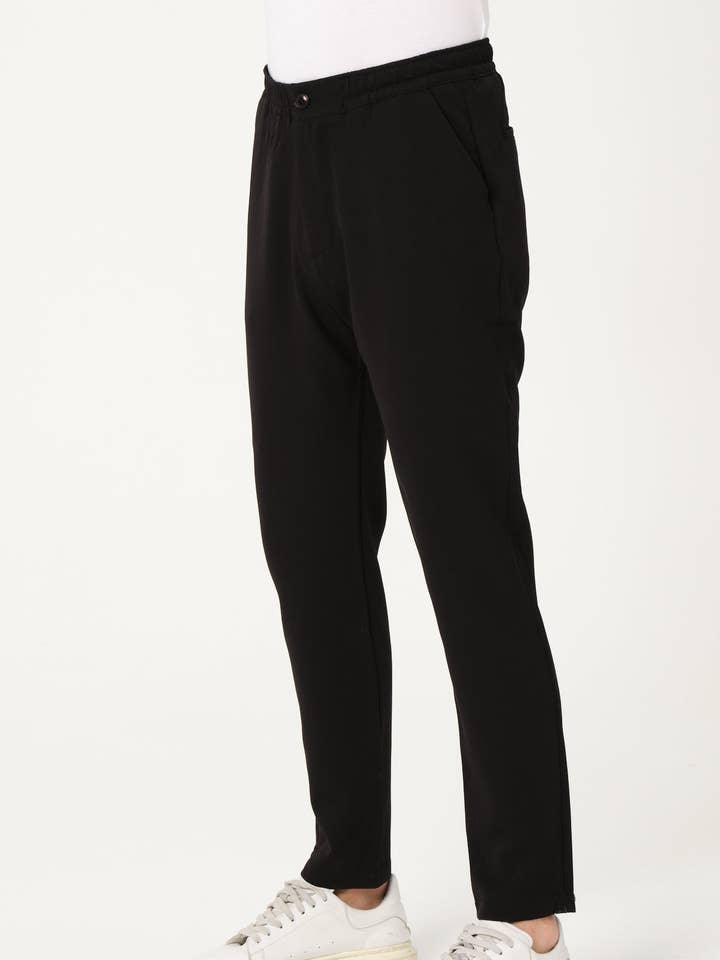 Jogger - Black Jogger Pants for wholesale by Ron Tomson