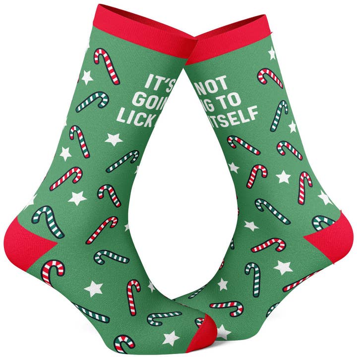 Chaussettes pour hommes It's Not Going To Lick Itself Cadeau de Noël pour la vente par Crazy Dog T-Shirts
