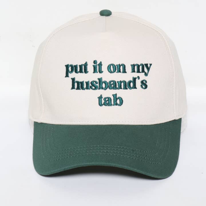 David And Young - Wholesale Baseball Cap - Unisex - PUT IT ON MY HUSBAND'S TAB Embroidery Baseball Caps
