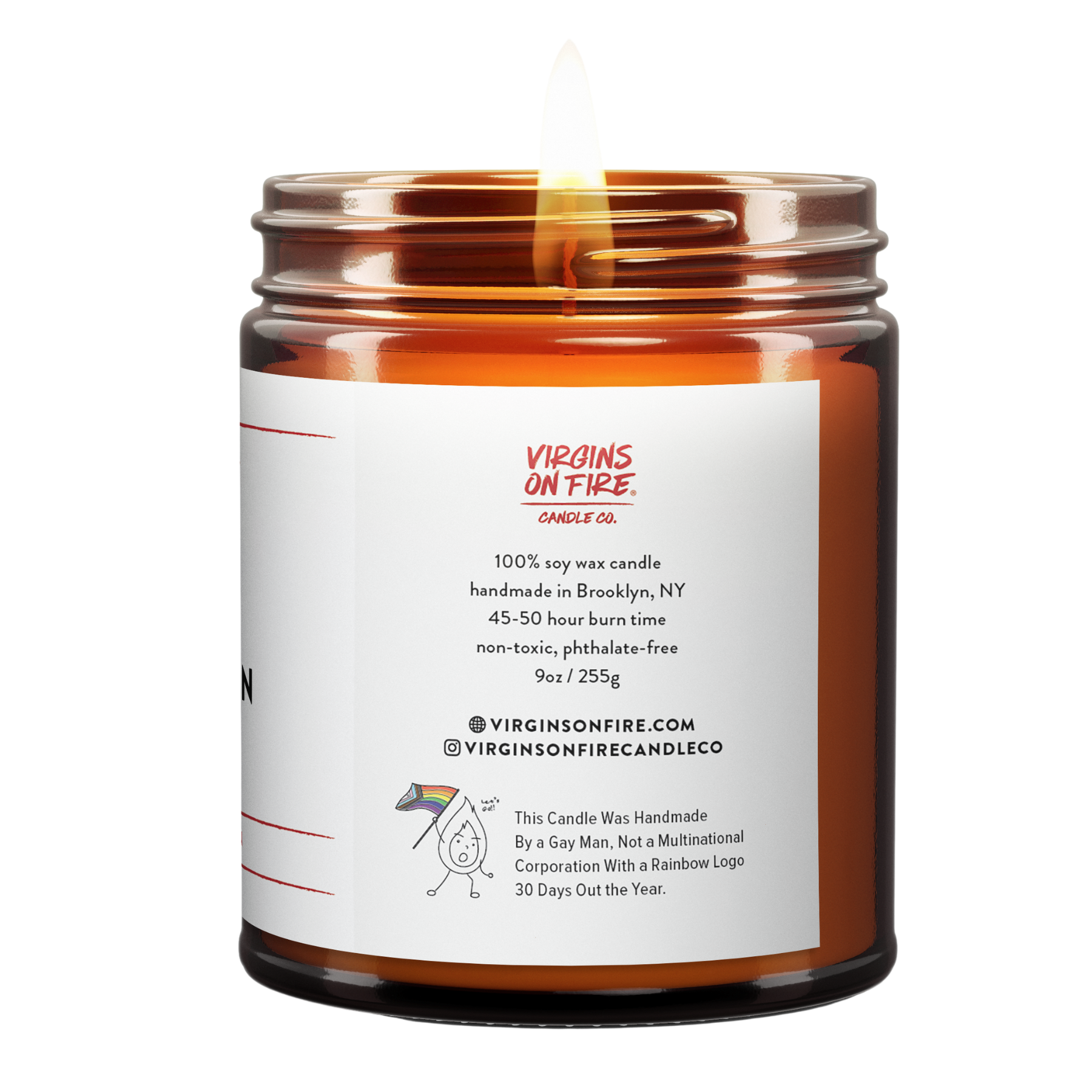 Virgins On Fire Candle Co. - Wholesale Jar/Filled Candle - PUMPKIN HEAD (Toasty Spiced Pumpkin) 100% Soy Wax Candle1