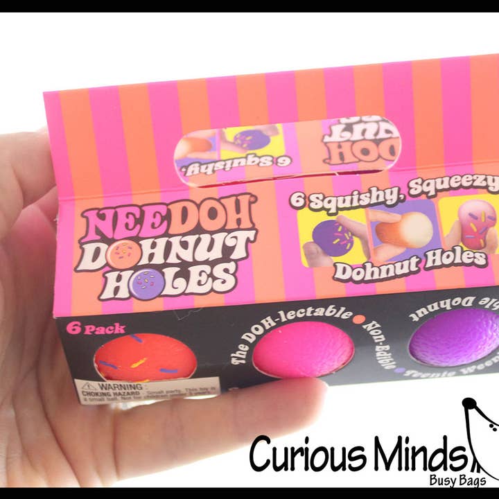 Curious Minds Toys - Wholesale Putty/Slime - Kids - 1 Nee-Doh Donut Holes Teenie Tiny Nee-Doh 6 Pack Soft Doh Fi