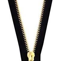 Metal Zipper for Sewing, Black Separating Coat Zipper Heavy Duty for Jackets, Replacements, Upholstery; by Mandala Crafts for wholesale on Faire6