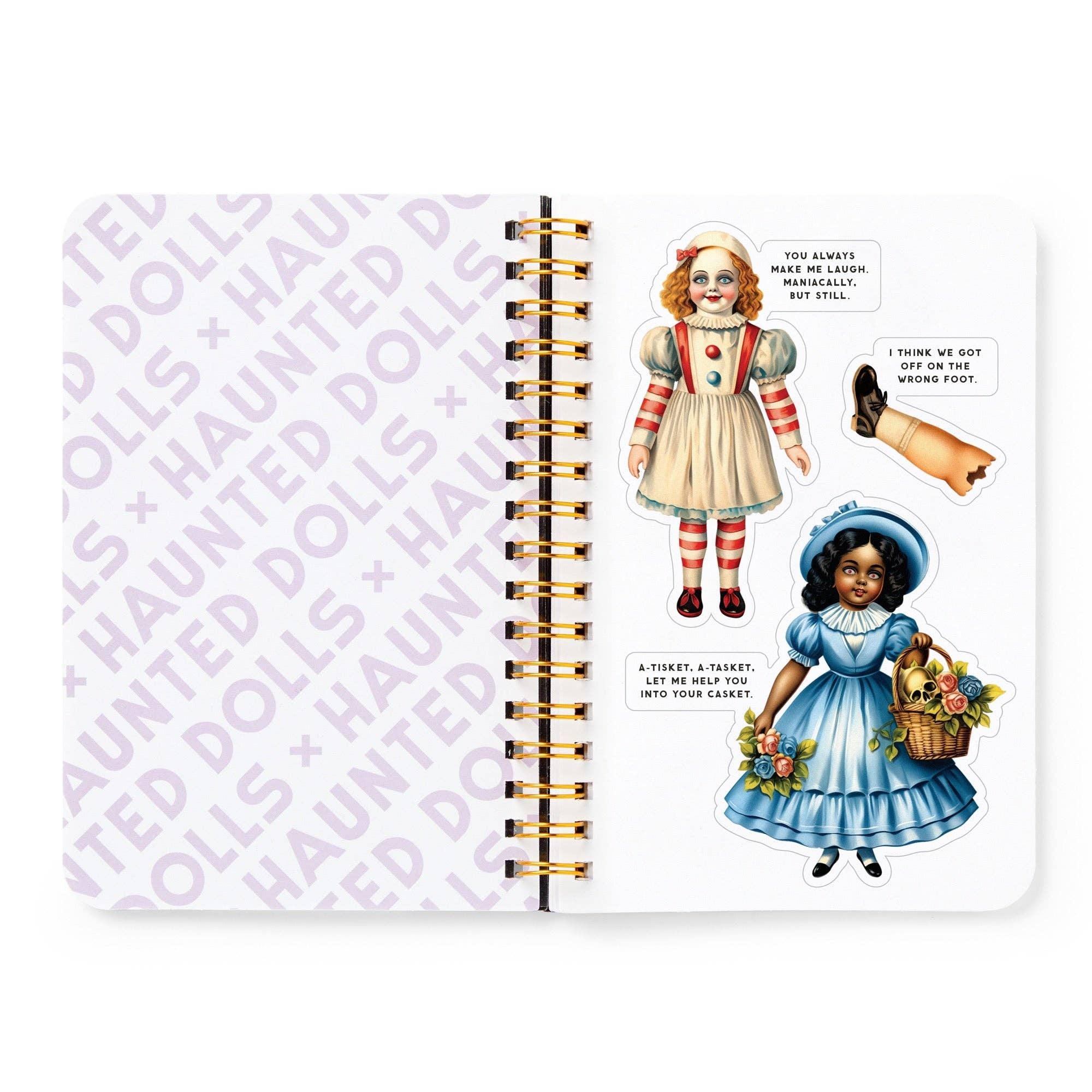 Chronicle Books - Wholesale Sticker - Brass Monkey Haunted Dolls Sticker Book7