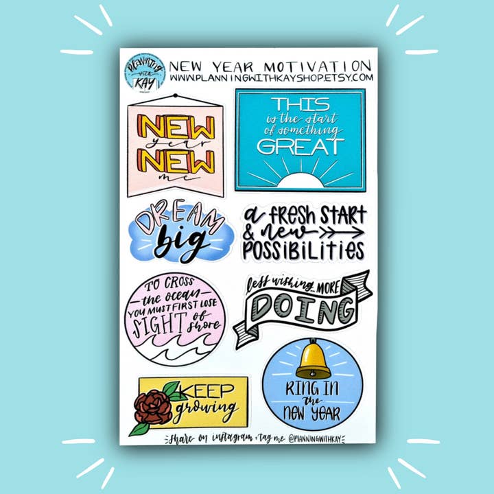 New Years Motivation for wholesale by Planning With Kay