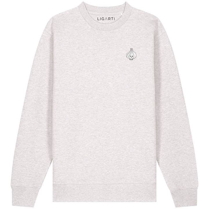 LIGARTI - Wholesale Graphic Sweatshirt - Unisex - Embroidered Sweater – Garlic