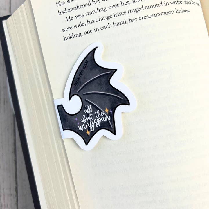 Mav & Molly Designs - Wholesale Bookmark - Wingspan Romantasy Magnetic Bookmark 1