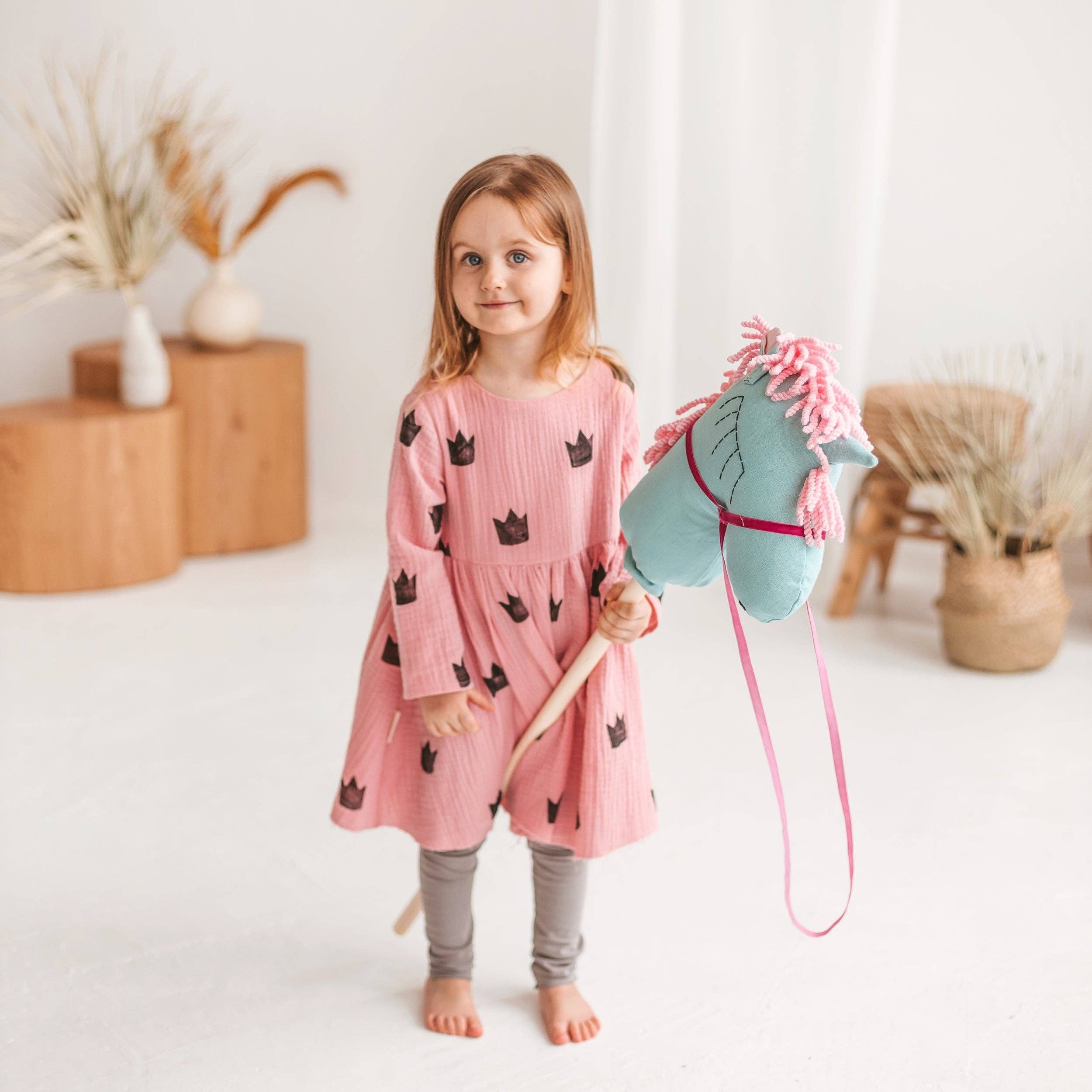 MINICAMP – Peluche - Crianças e bebés por atacado – MINICAMP Cavalo de Pau Unicórnio em Turquesa1