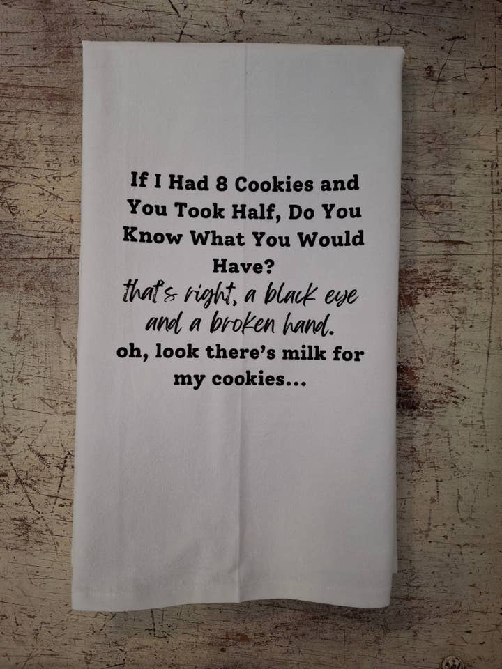 8 Torchons à Cookies pour la vente par Vintage Market & Co