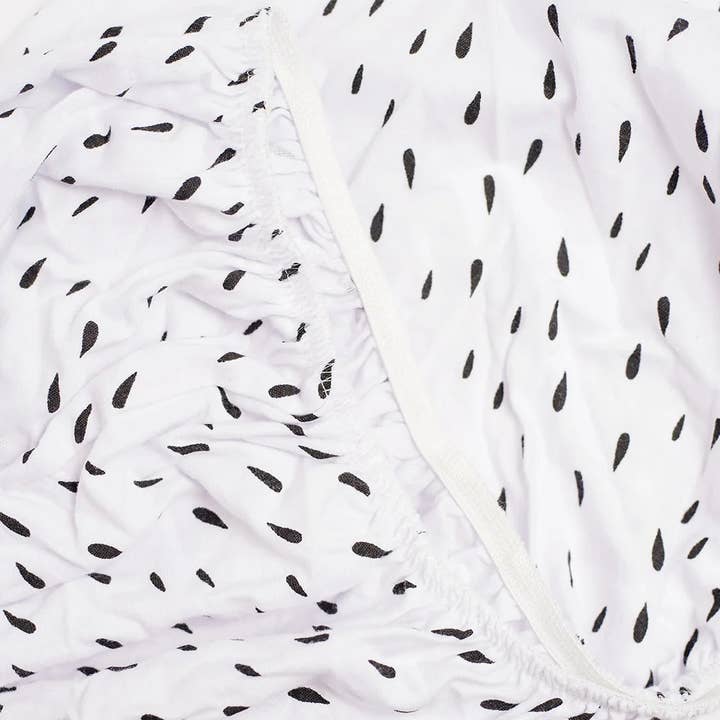 NODNAL Co. - Wholesale Cot/Crib Sheets - Raindrops Fitted Mini Crib Sheet4