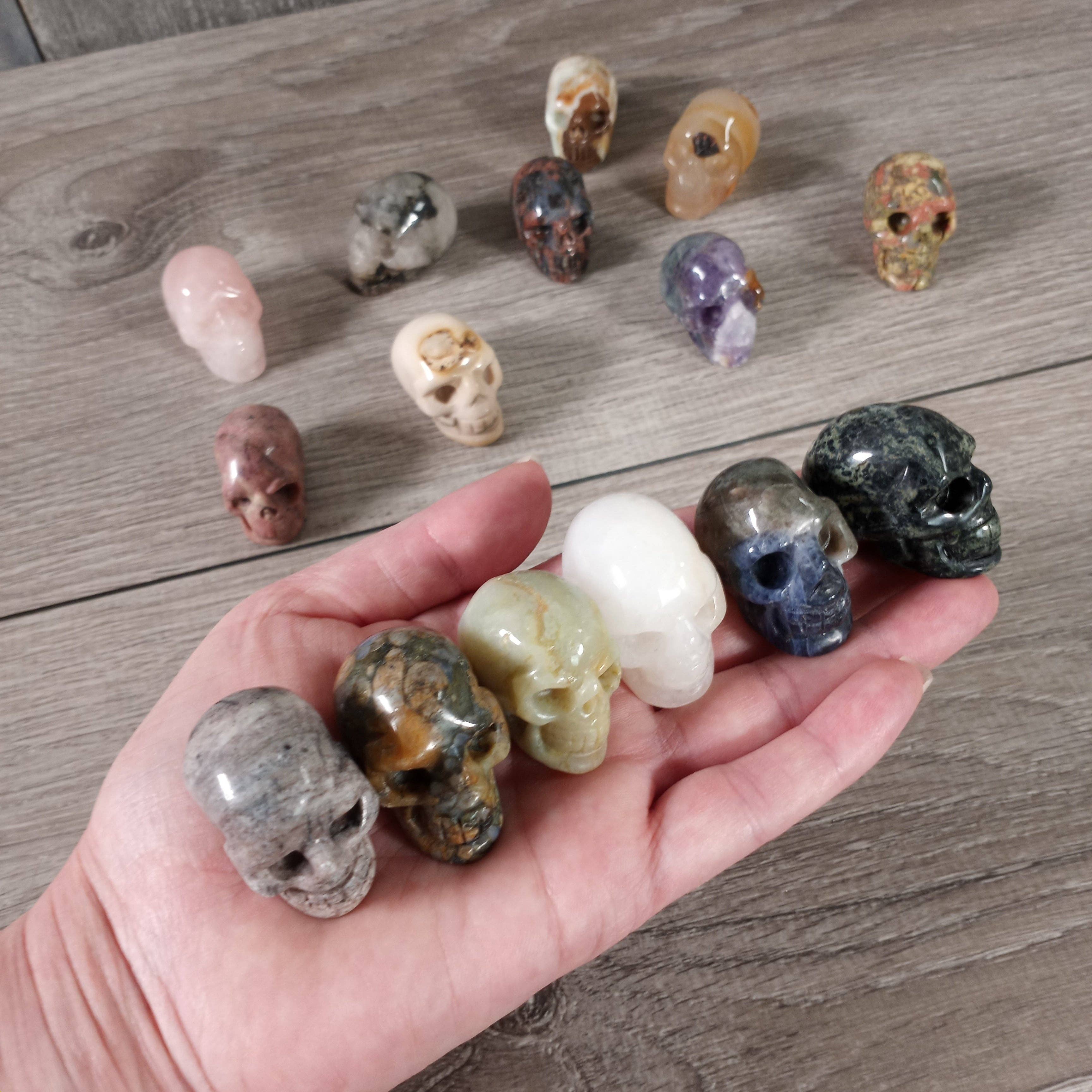 Keystone Crystals - Wholesale Spiritual Stone/Crystal - Assorted Gemstone Skull Figurines – Crystal Carvings in Bulk0