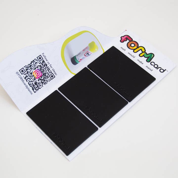 BLACK meltable mouldable FORMcard for wholesale by FORMcard