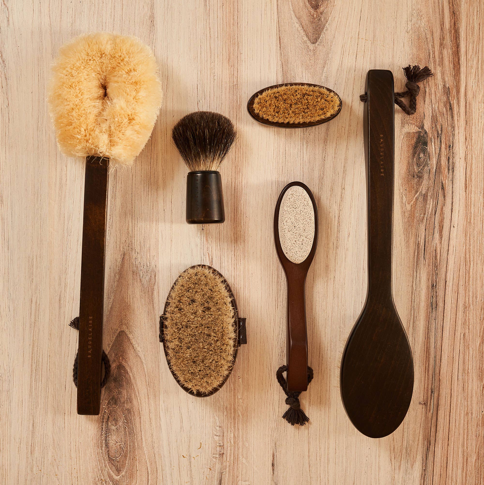 Baudelaire - Wholesale Body Brush - Beechwood 14" Sisal Dry Brush2