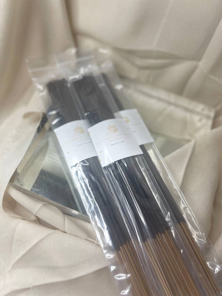 Cinnamon & Patchouli Infused with Crystal Dust for wholesale by Bienestar Celestial LLC