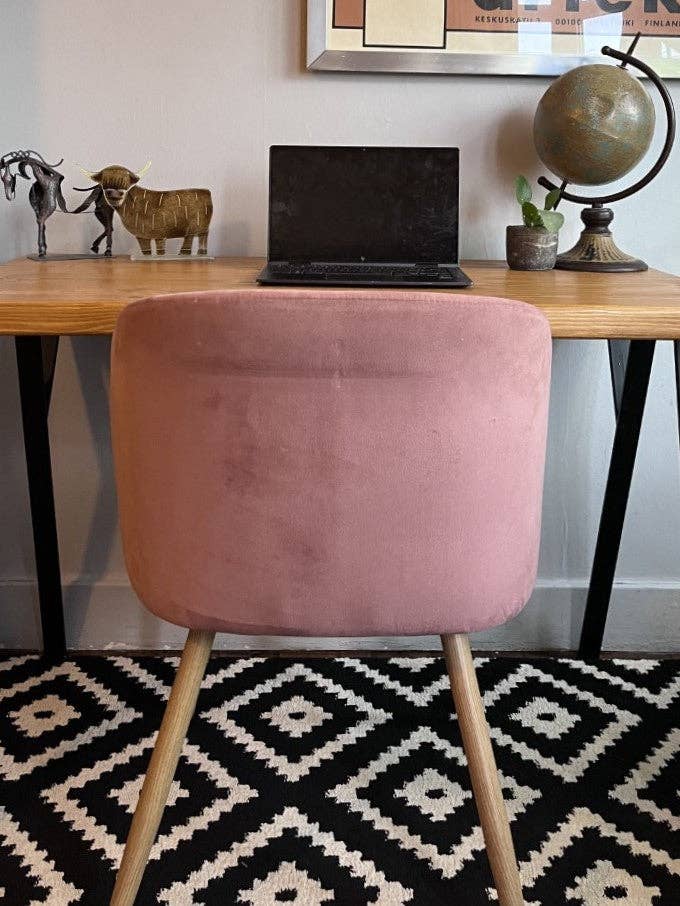 Industrial Redwood Pine Desks with Black Steel Legs - Mid-Century Modern Home Office Furniture for wholesale by James's Workshop