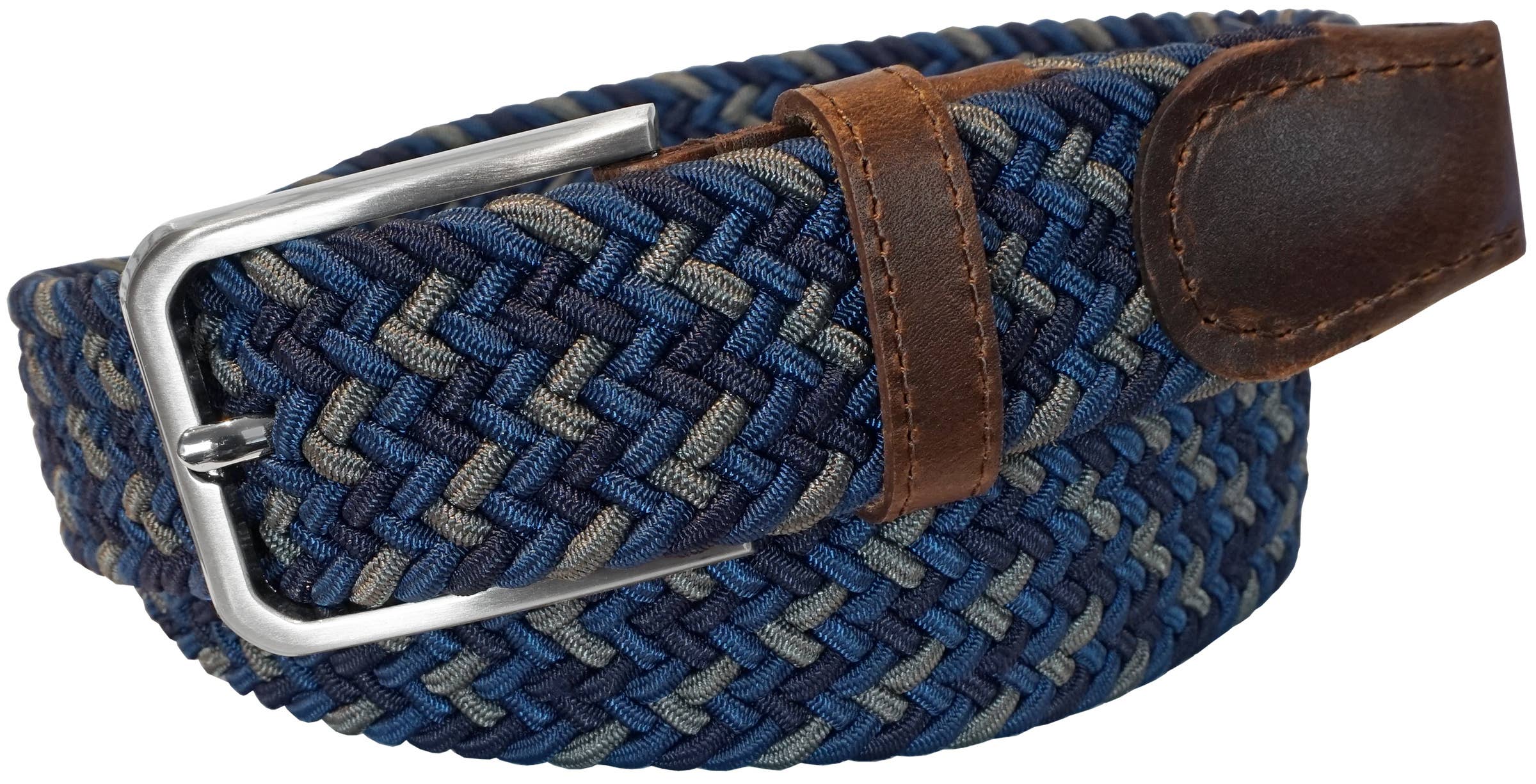 Florsheim – Cinto - Homem por atacado – Cinto casual masculino Myles elástico tecido 35 mm com detalhes em couro2