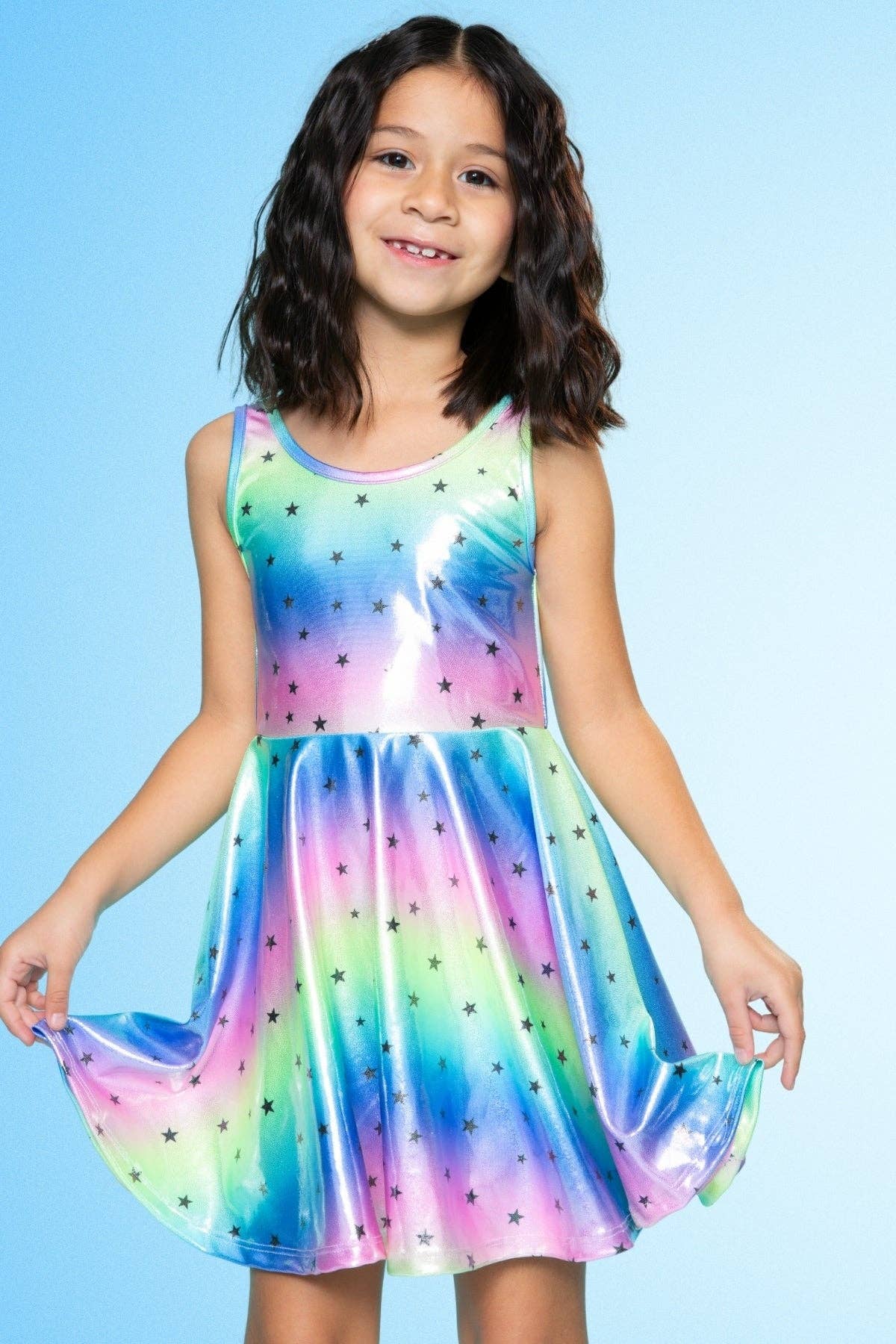 PixieLane - Wholesale Dress - Kids - Glitter Tank Super Twirl Dress45