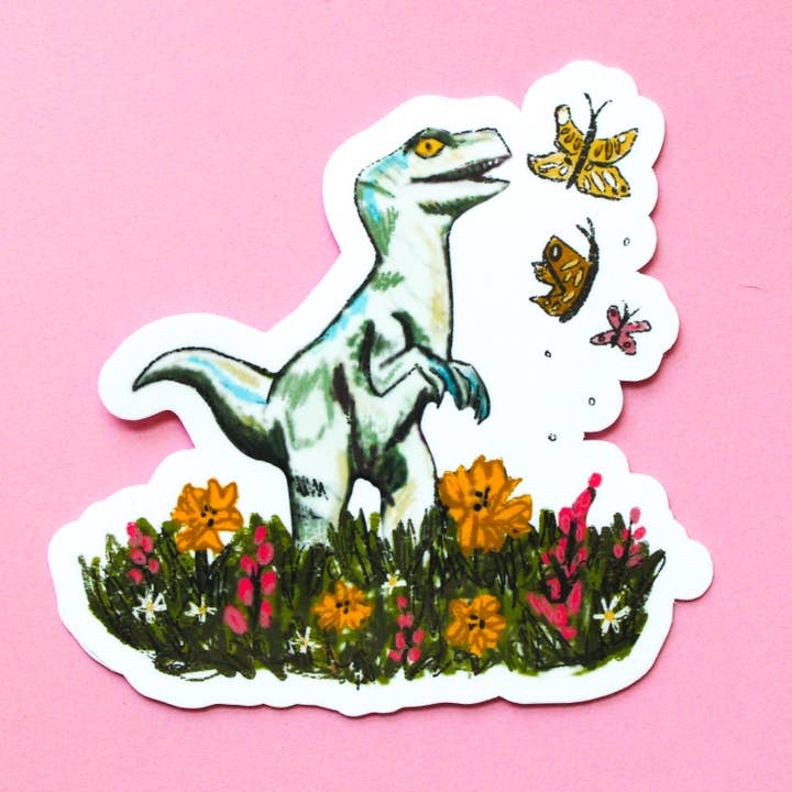 Amy Hartelust Art and Illustration - Wholesale Sticker - Spring Raptor Vinyl Sticker