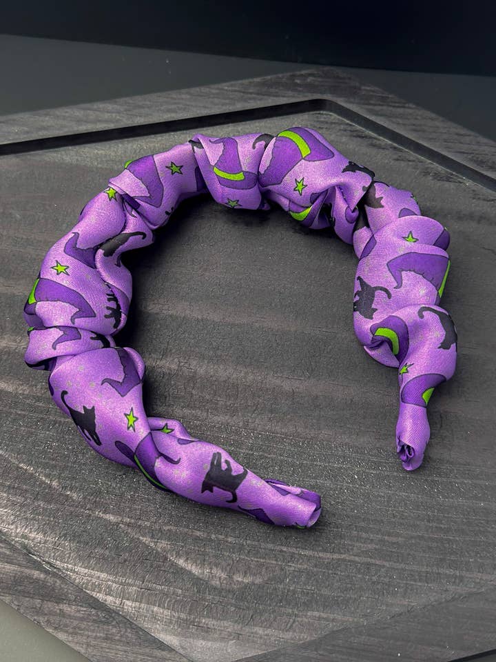 Midnight Familiars EXCLUSIVE Scrunchie Headband | Handmade Hair Accessories UK for wholesale by ThatsSewLauraUk