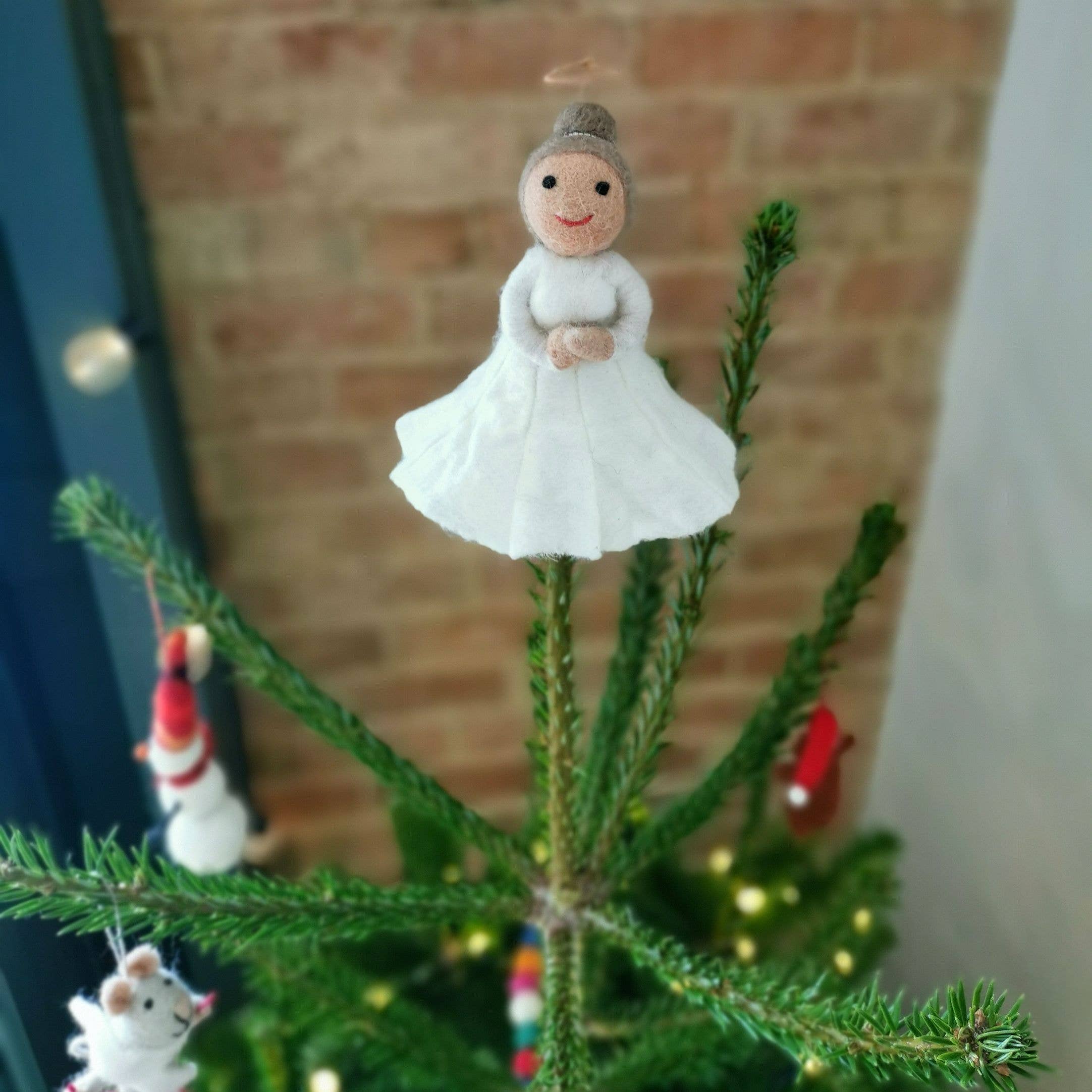 Felt So Good - Wholesale Tree Topper - Handmade Felt Christmas Angel Tree Topper Decoration2