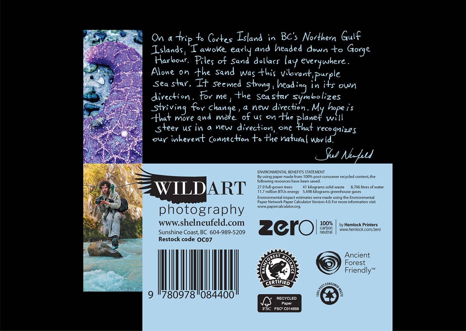 WildArt Photography Greeting Cards – Engroshandel Hverdagshilsen kort – Lilla Søstjerner1