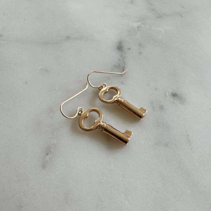 Mimosa Handcrafted - Vente Boucles d'oreilles pendantes - BOUCLES D'OREILLES CLÉS