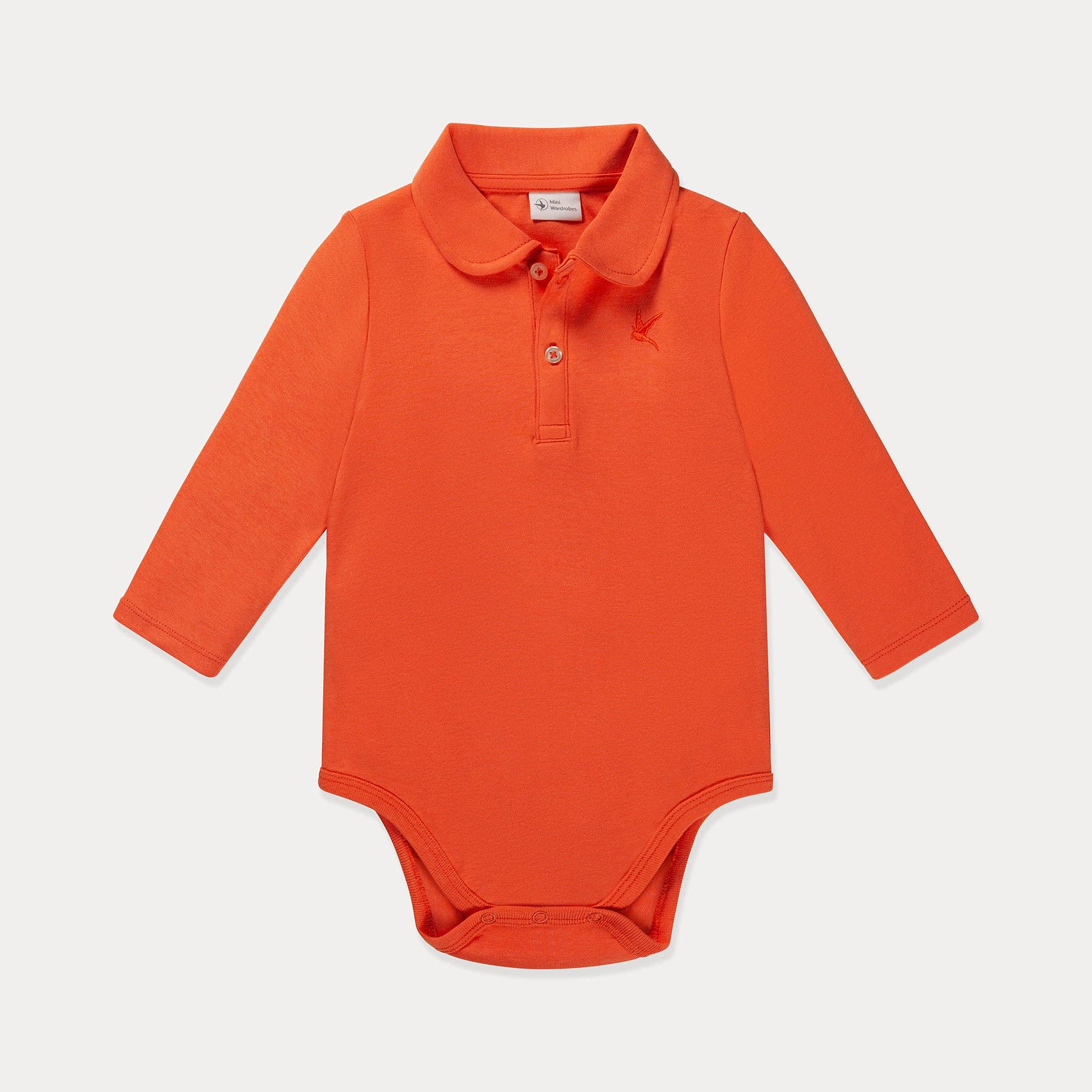 Mini Wardrobes - Wholesale Bodysuit (Non-Footed) - Baby - Baby Polo Shirt, Baby Polo Bodysuit, Cotton Long Sleeve6