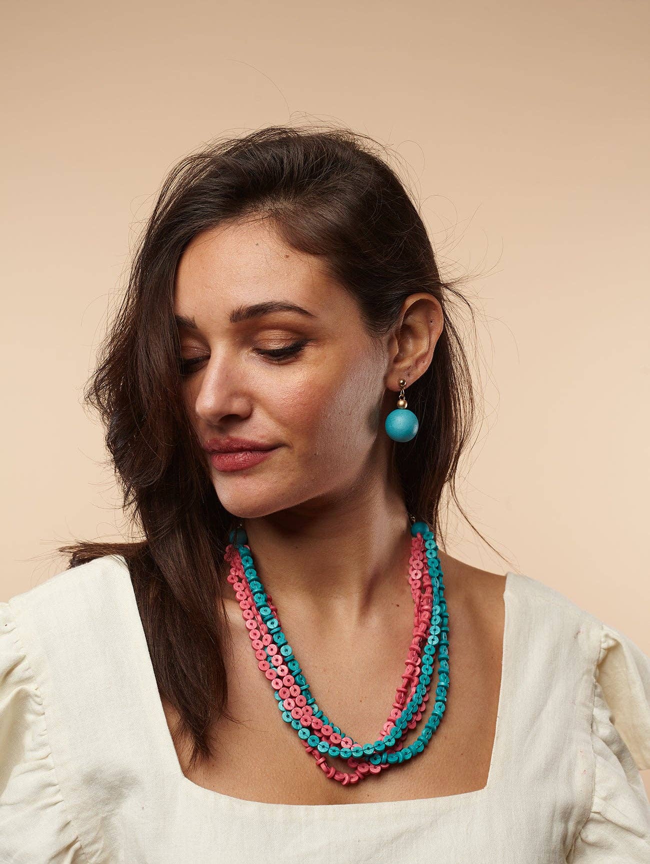 Collar de madera, ligero Lula, bisutería al por mayor para tu