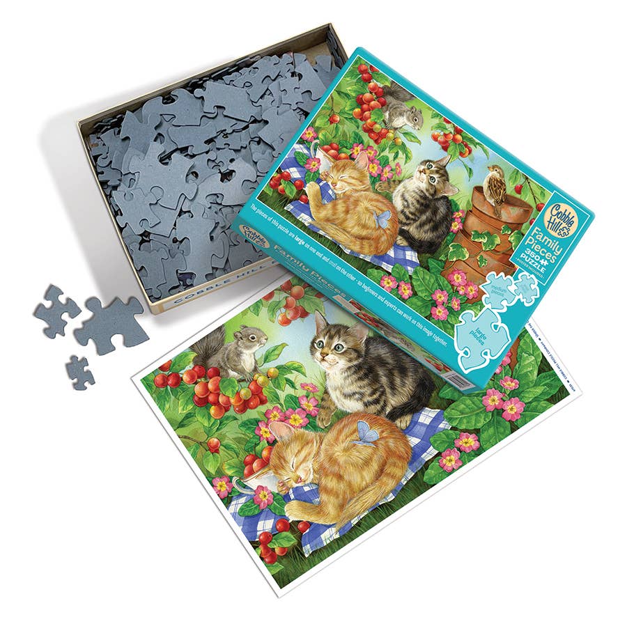 Outset Games and Cobble Hill Puzzles - Wholesale Puzzle - Adult - Under the Cherry Tree (Family) 350pc Puzzle2