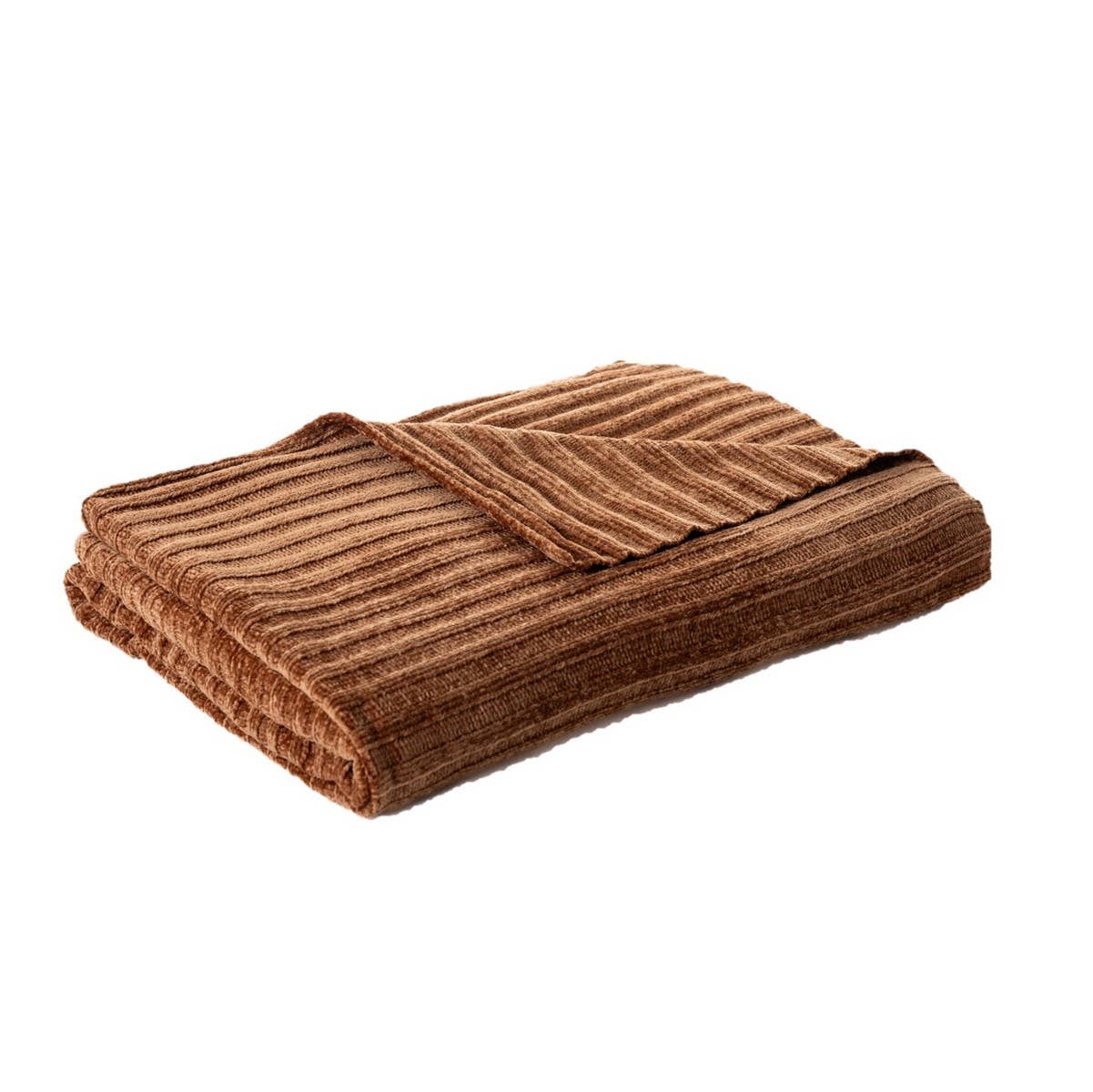 Brunelli - Wholesale Throw Blanket - Hippy chenille terracotta throw0