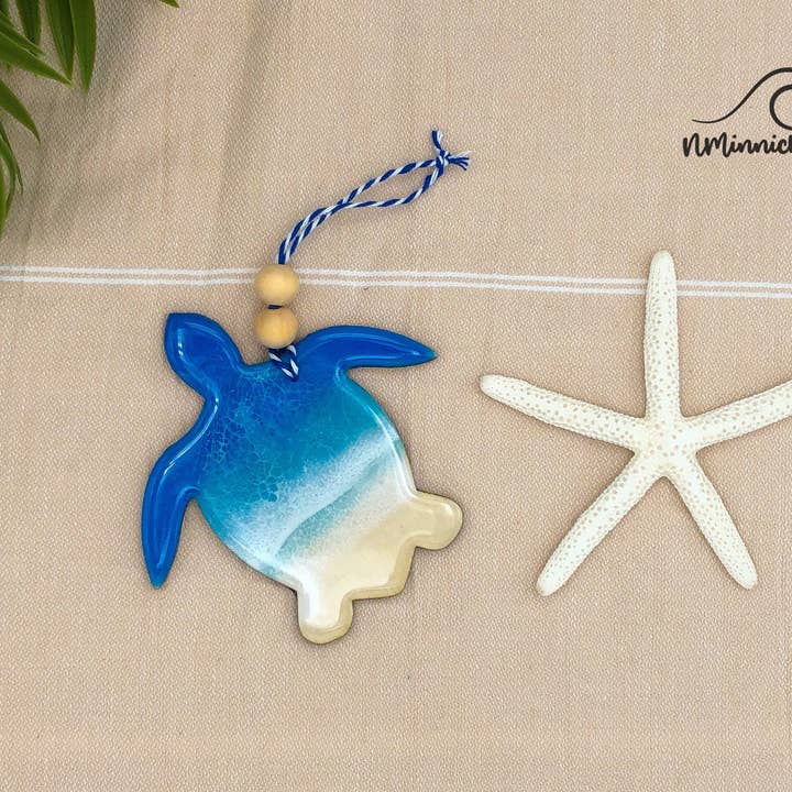 NMinnick Designs - Wholesale Ornament - Sea Turtle Ocean Resin Ornament4