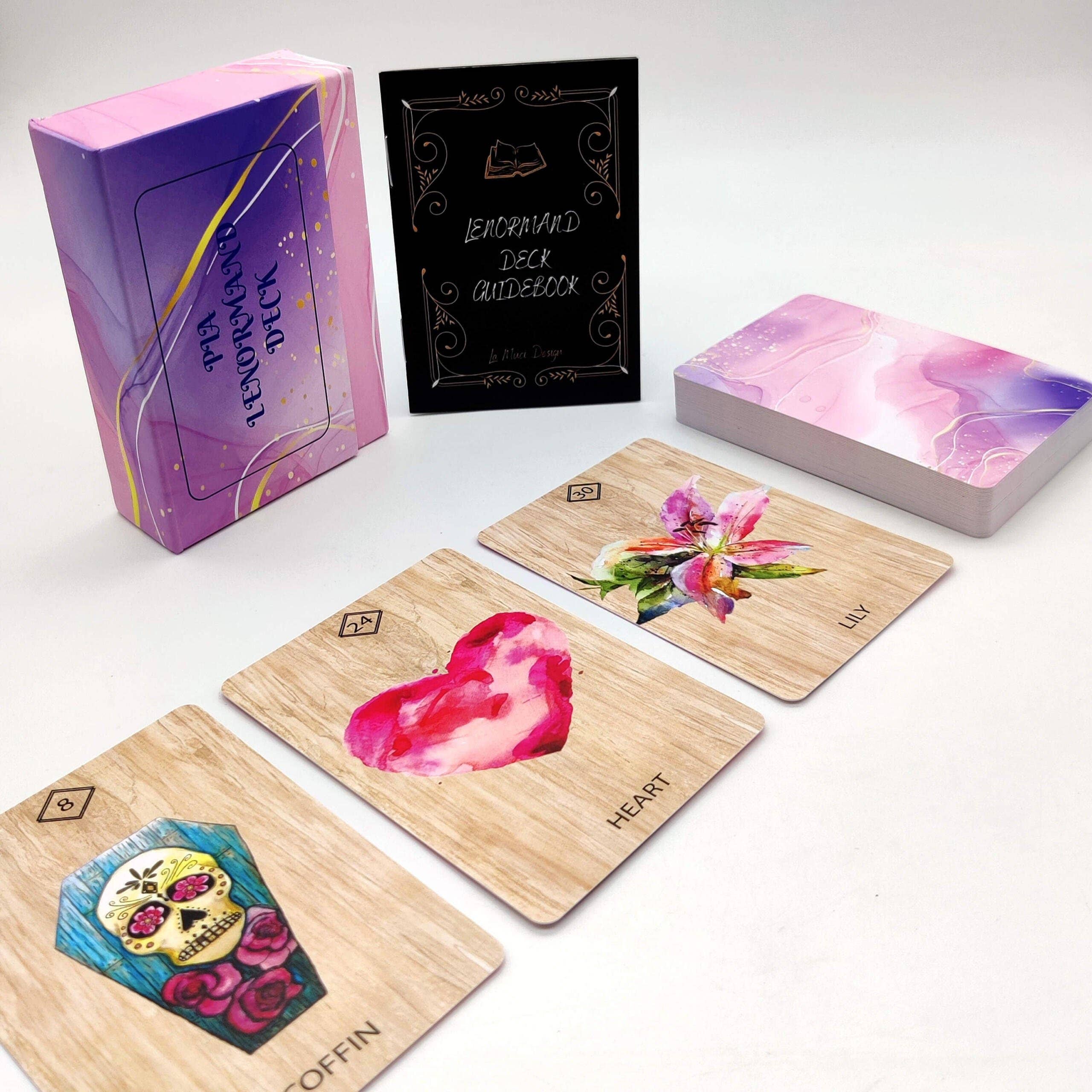 LA MUCI DESIGN - Venta al por mayor Cartas del tarot - Baraja Pia Lenormand de 36 cartas para adivinación4