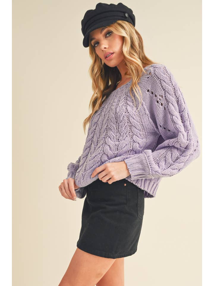 AEMI + CO - Wholesale Knit Sweater - Women's - 3158DK Tally Sweater 7