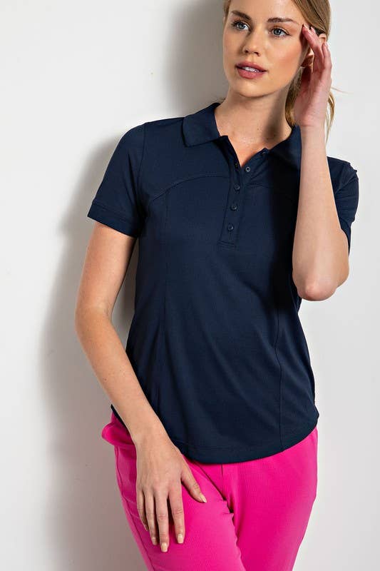 Sunday Morning – wholesale Polo – Women’s – T859737 Short Sleeve Quick Dry Golf Polo T-Shirt2