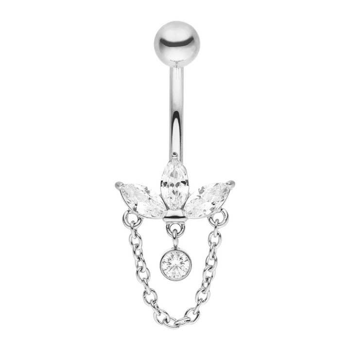 Schmuckgroßhandel - Wholesale Belly Ring - Cataleya Belly Piercing | Surgical Steel3
