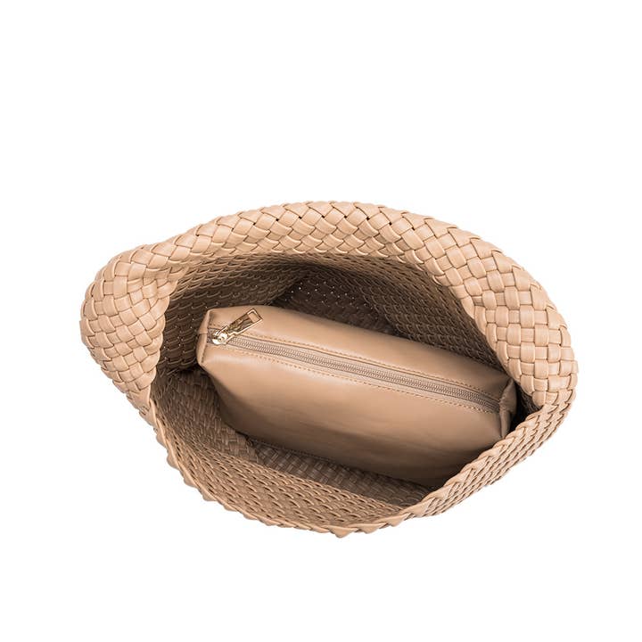 Melie Bianco - Wholesale Shoulder Bag - Women's - Johanna Nude Recycled Vegan Shoulder Bag Pre-Order 7/30