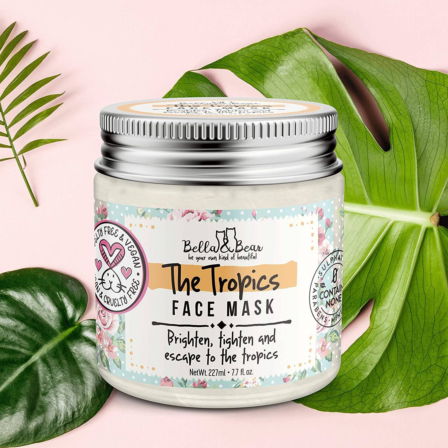 Bella & Bear - Wholesale Skincare face mask - Tropics Face Mask - Vegan & Cruelty-Free Mini | Travel 6