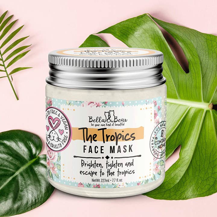 Bella & Bear - Wholesale Skincare face mask - Tropics Face Mask - Vegan & Cruelty-Free Mini | Travel 6