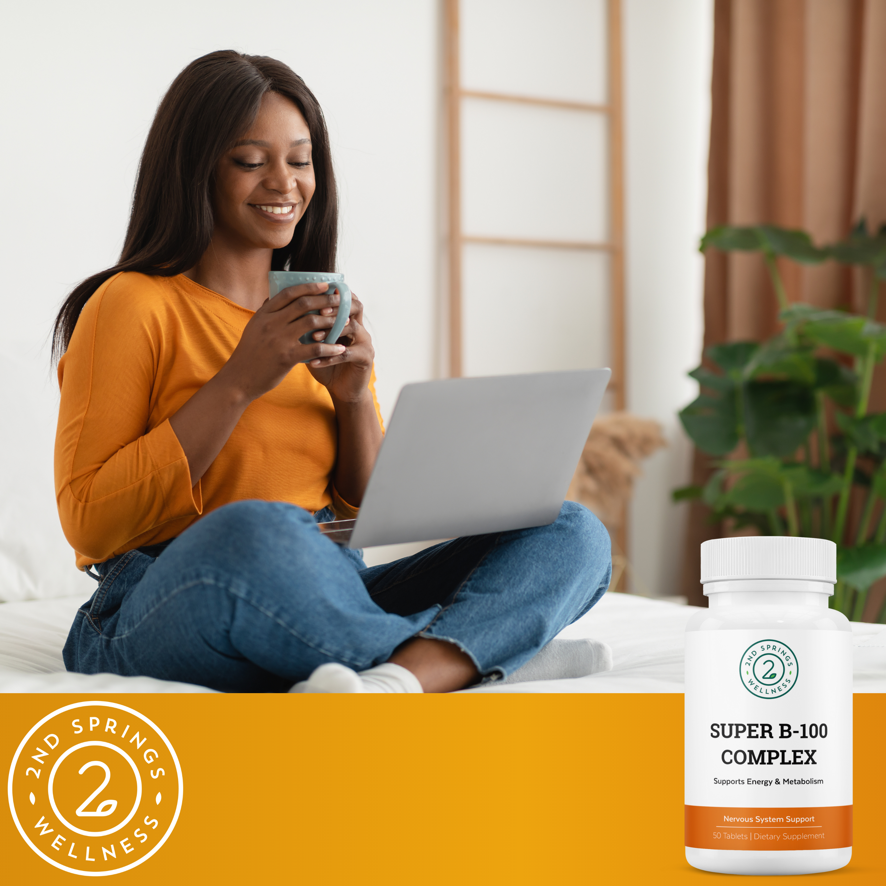 2nd Springs - Wholesale Oral Supplement/Vitamin - 2nd Springs Super B-100 Complex5